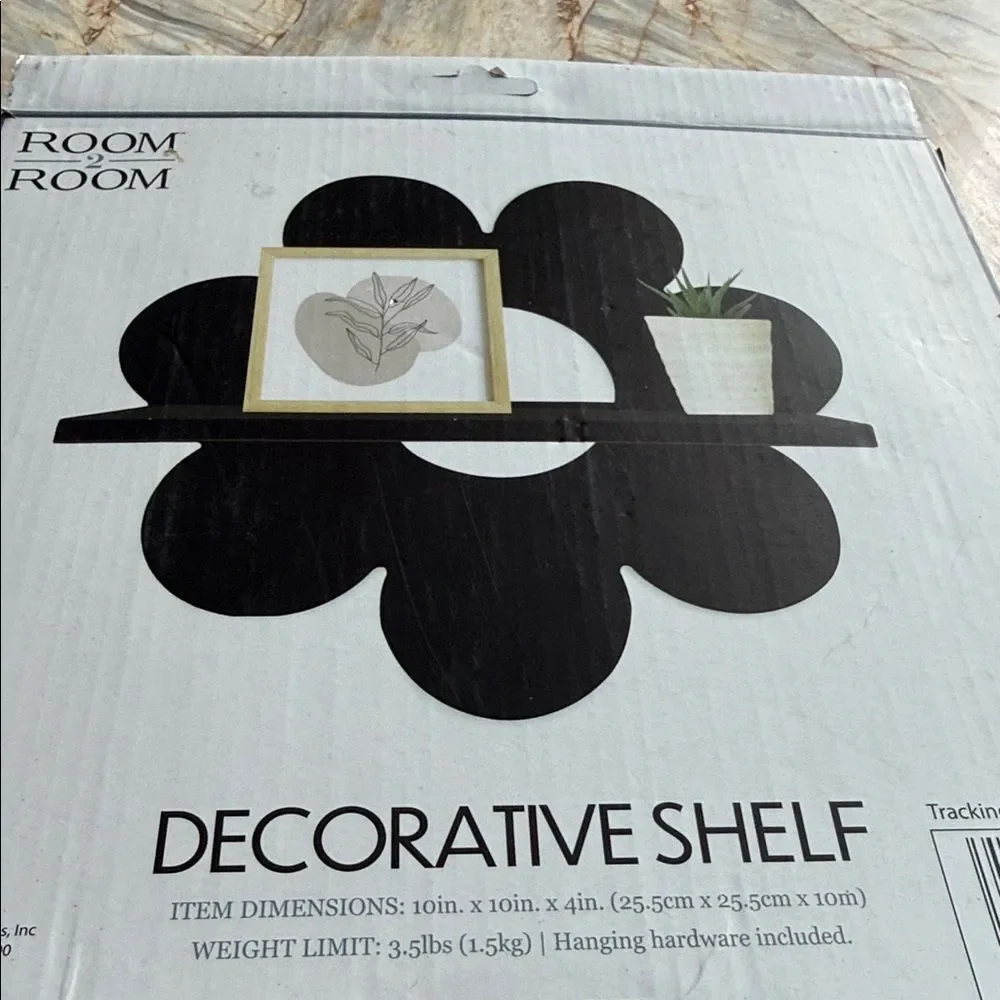 Black Decorative Shelf